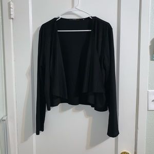 L Tahari black wrap feels like suede